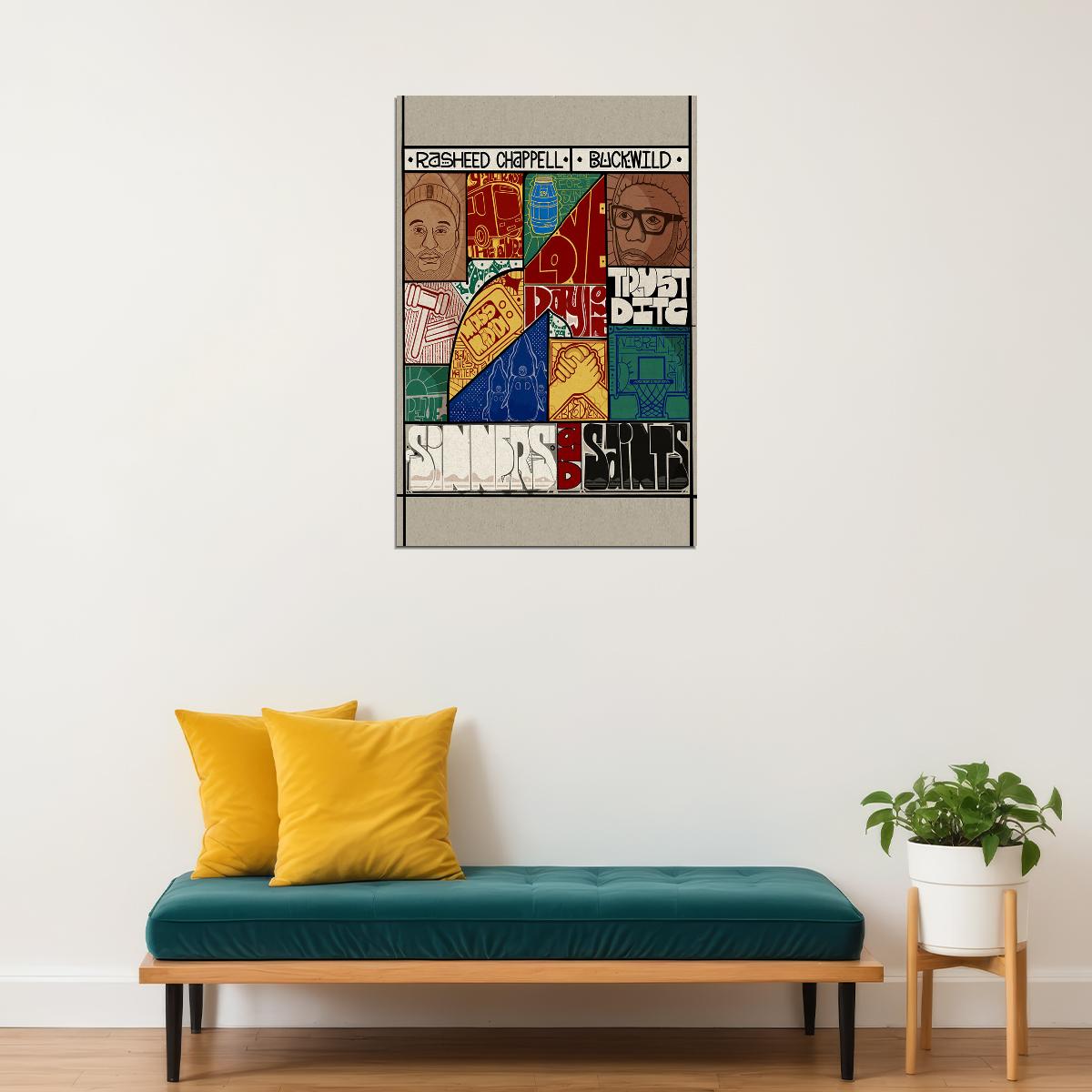 Rasheed Chappell Buckwild Sinners And Saints Poster Wall Art Print Home Wall Decor - xonomax