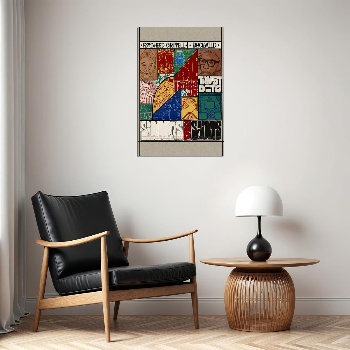 Rasheed Chappell Buckwild Sinners And Saints Poster Wall Art Print Home Wall Decor - xonomax
