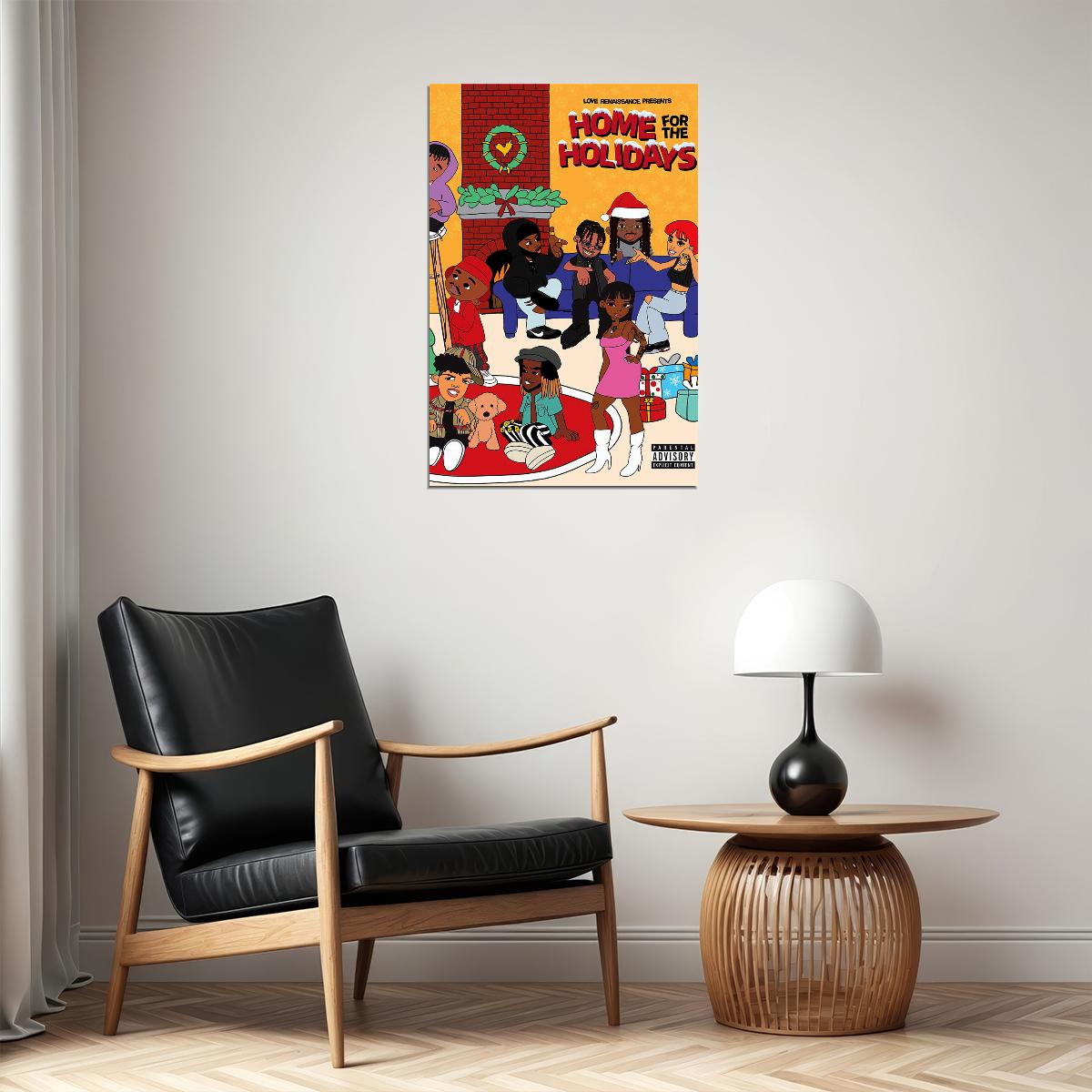 Love Renaissance Home For The Holidays Poster Wall Art Print Home Wall Decor - xonomax