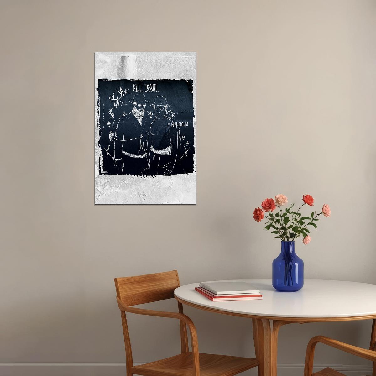 Kodak Black Bill Israel Cover Poster Wall Art Print Home Wall Decor - xonomax