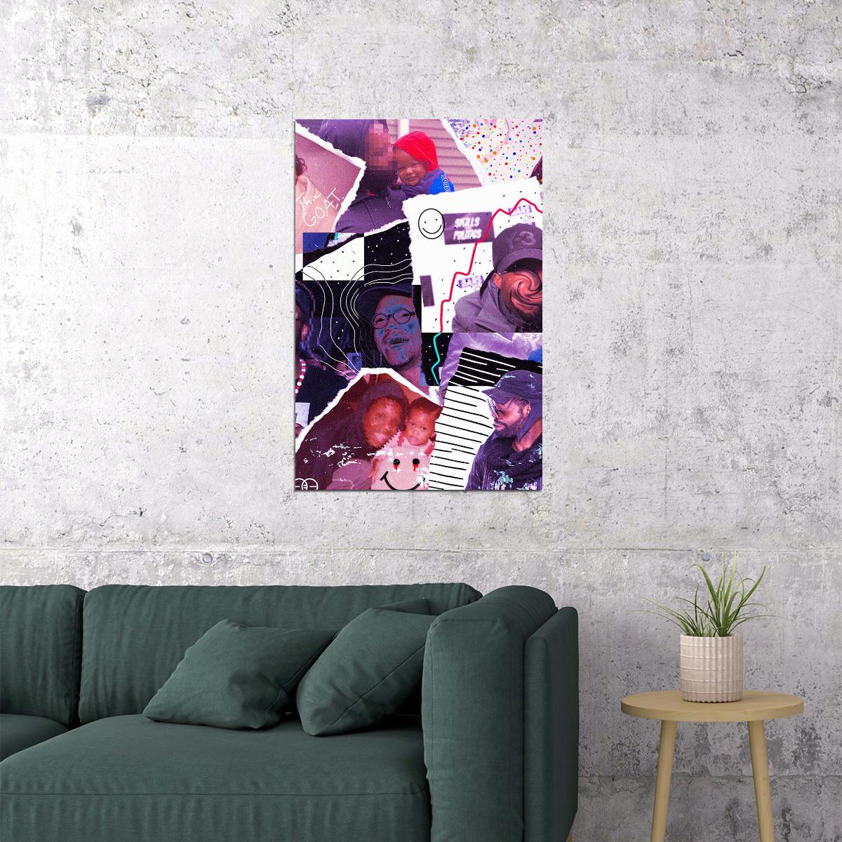 Mickey Factz Album Warped Collages Poster Wall Art Print Home Wall Decor - xonomax