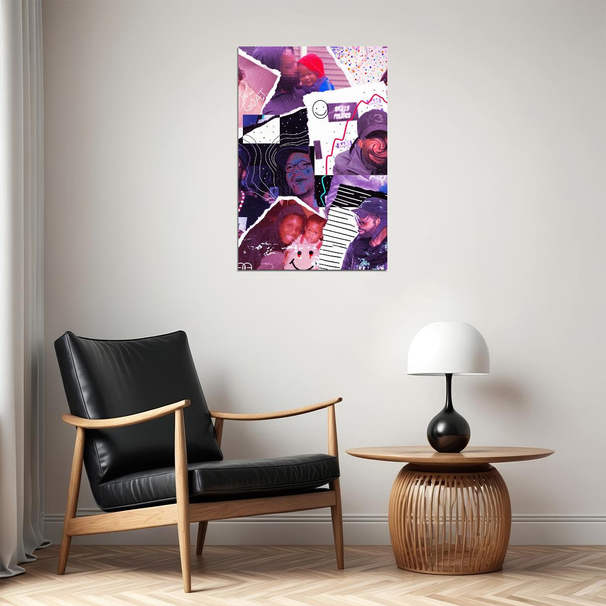 Mickey Factz Album Warped Collages Poster Wall Art Print Home Wall Decor - xonomax