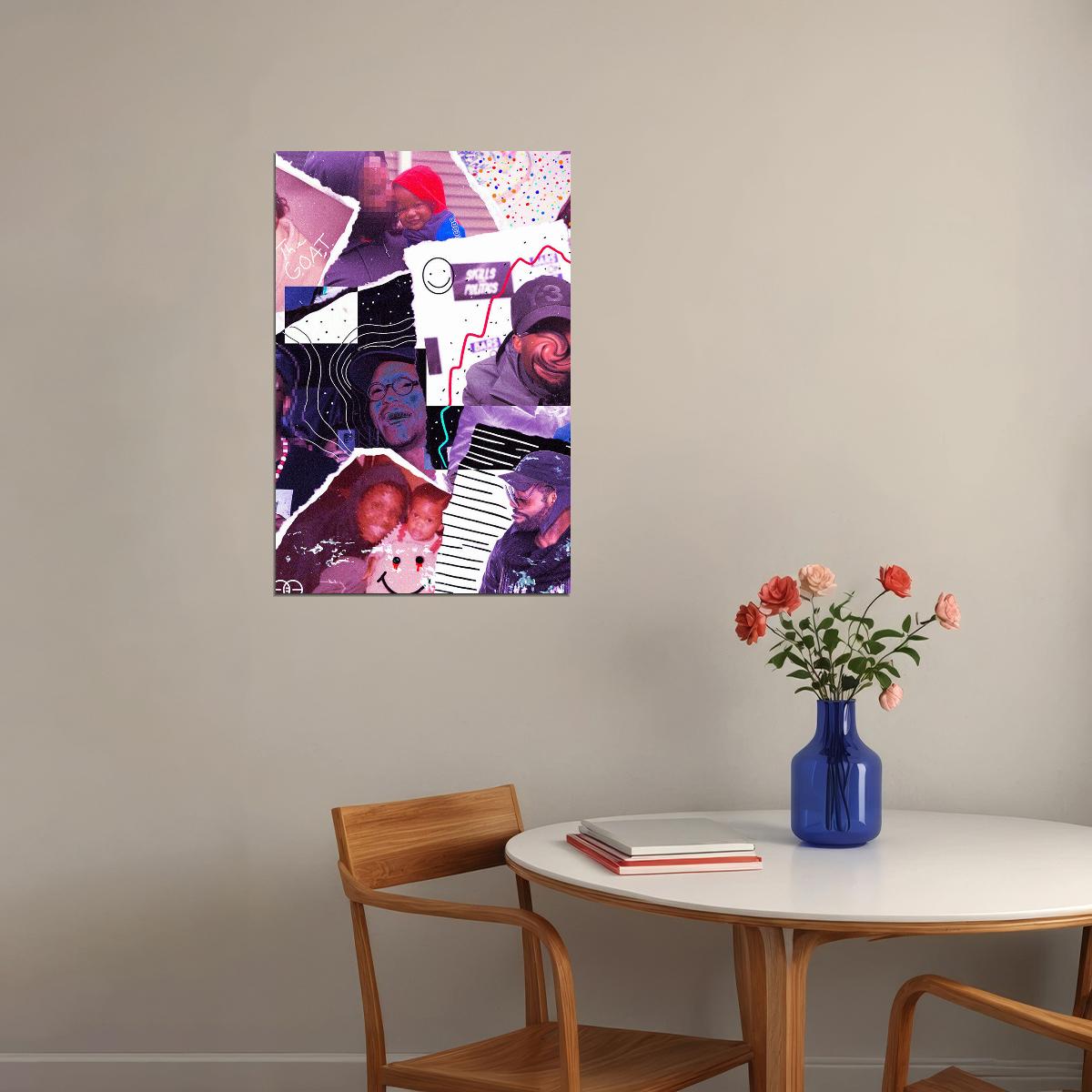 Mickey Factz Album Warped Collages Poster Wall Art Print Home Wall Decor - xonomax