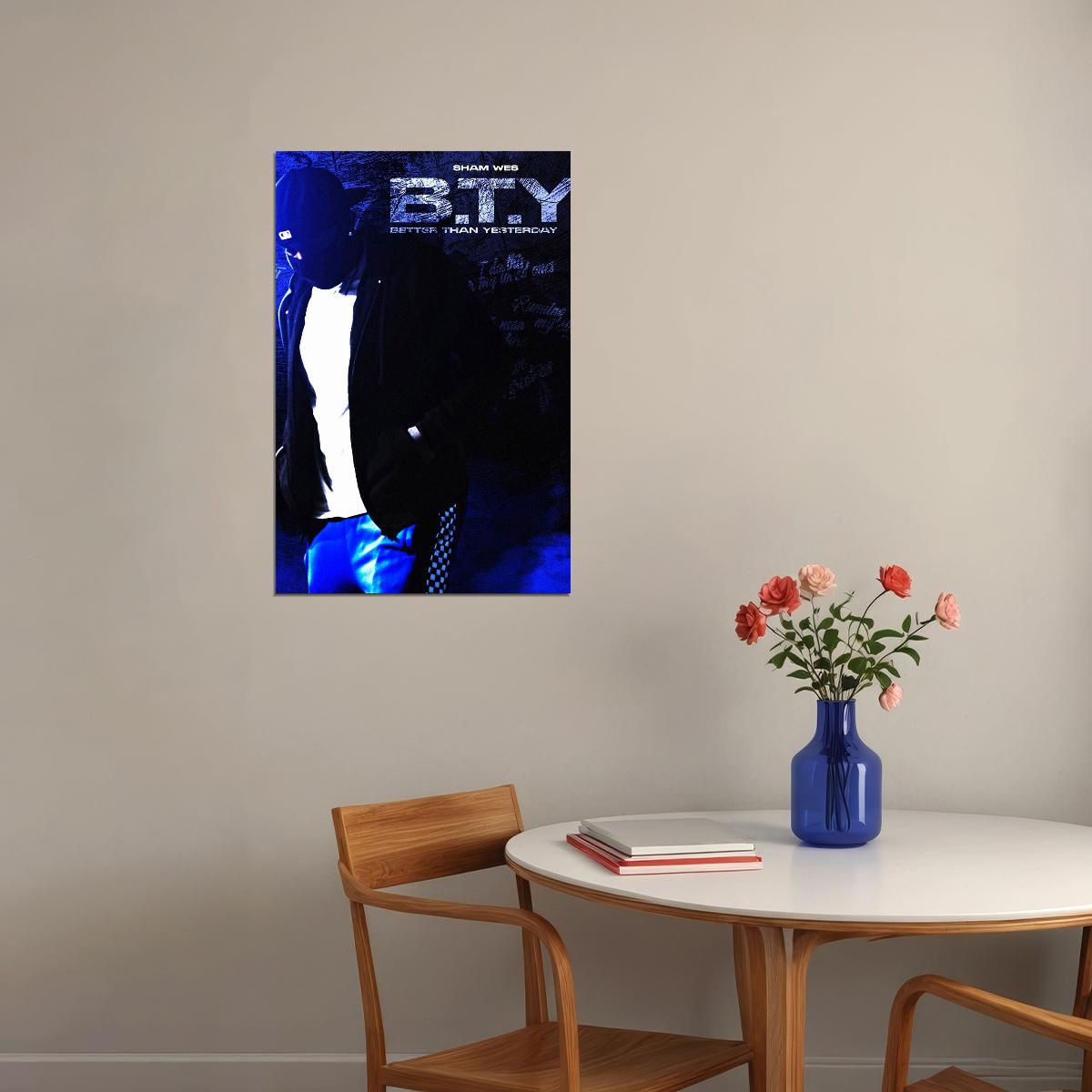 Sham Wes Album Better Than Yesterday Poster Wall Art Print Home Wall Decor - xonomax