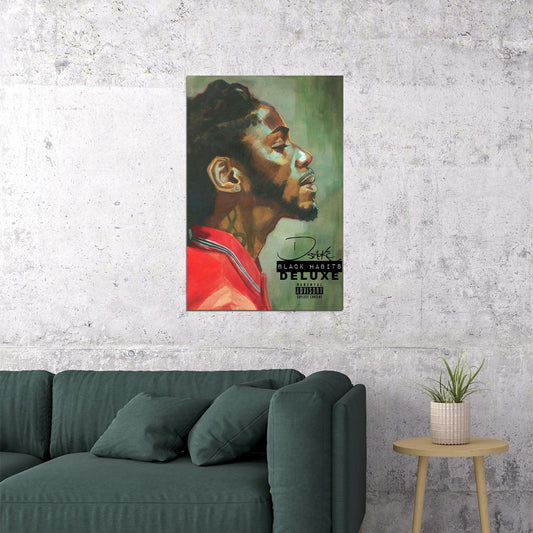 D Smoke Rapper Black Habits Deluxe Poster Wall Art Print Home Wall Decor - xonomax