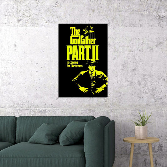 The Godfather Part Ii Classic Movie Crime Action Poster Wall Art Print Home Wall Decor - xonomax