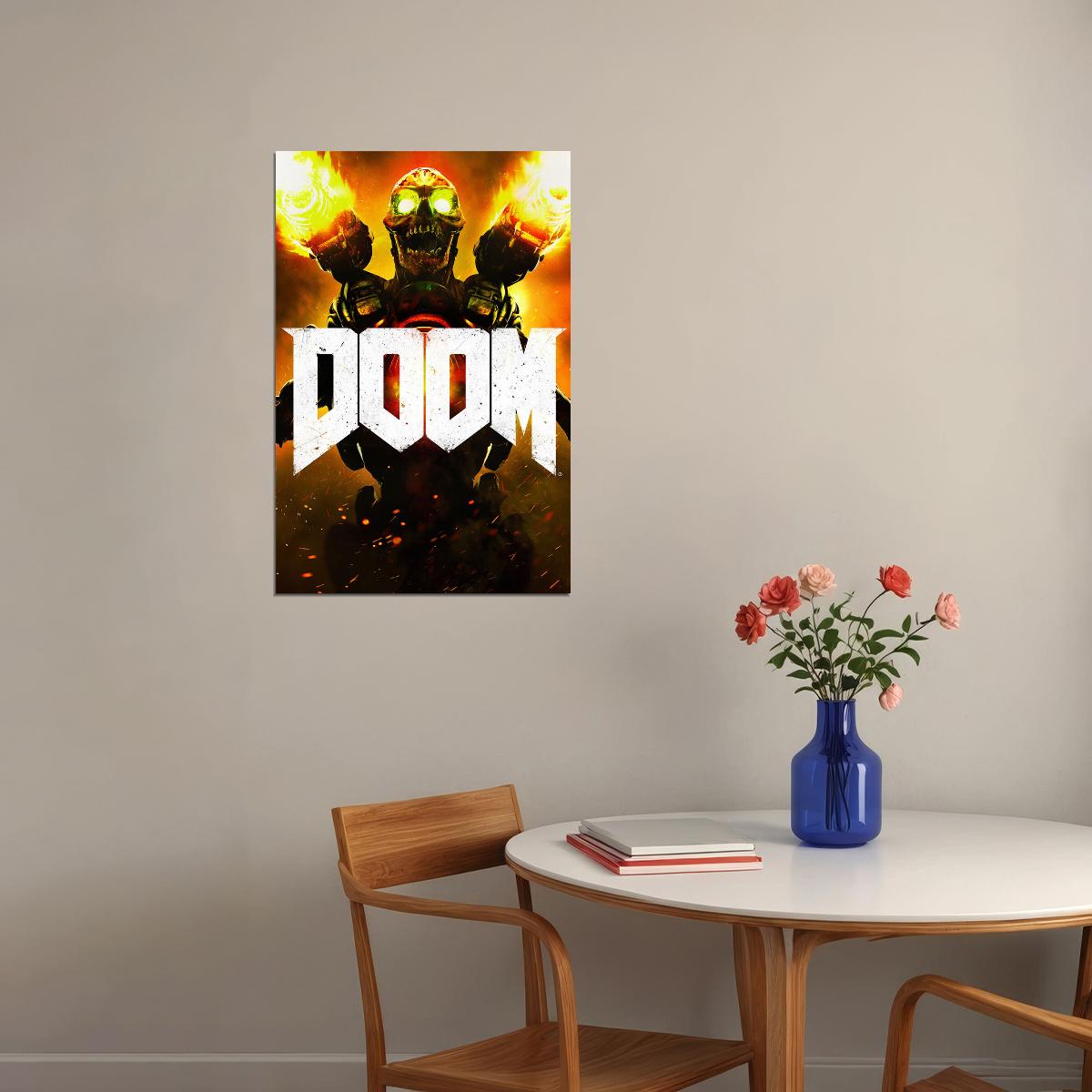 Doom Video Game Series Adventure Role Playing Game Poster Wall Art Print Home Wall Decor