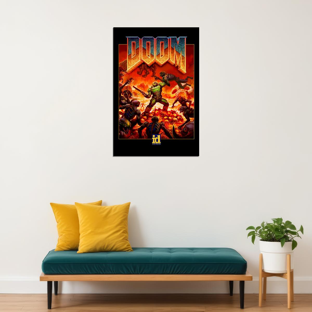 Doom Video Game Series Role Playing Game Horror Poster Wall Art Print Home Wall Decor