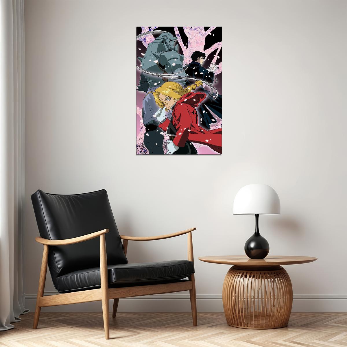 Fullmetal Alchemist Edward Elric Action Animation Poster Wall Art Print Home Wall Decor