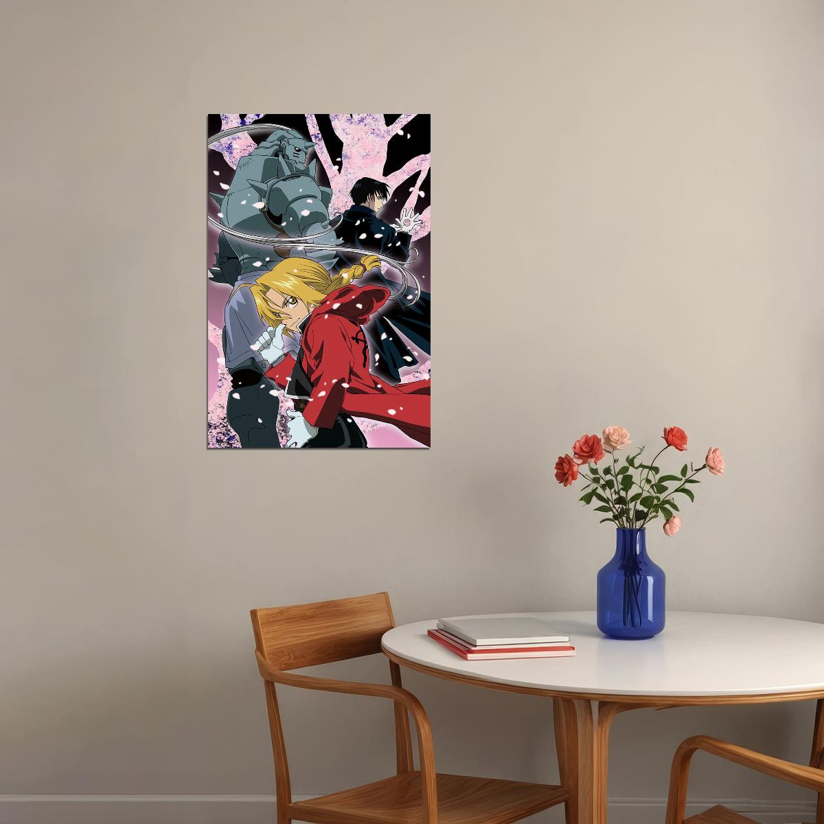Fullmetal Alchemist Edward Elric Action Animation Poster Wall Art Print Home Wall Decor