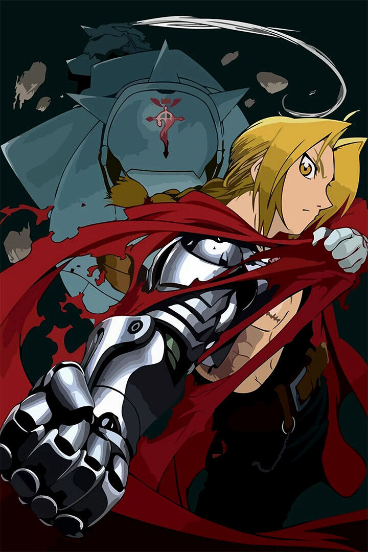 Fullmetal Alchemist Edward Elric Animation Action Poster Wall Art Print Home Wall Decor