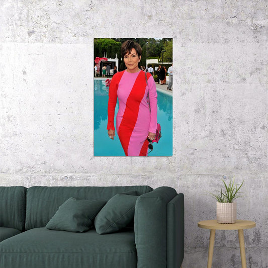 Kris Jenner Great Inspirational Celebrity Producer Poster Wall Art Print Home Wall Decor - xonomax