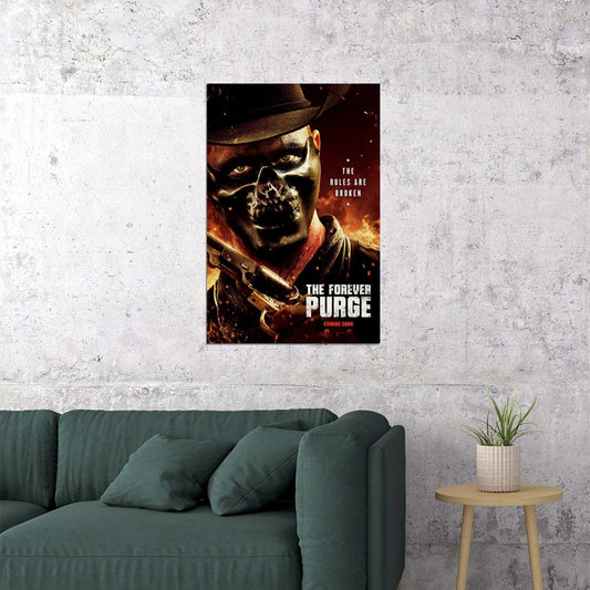 The Forever Purge 2021 Action Poster Wall Art Print Home Wall Decor - xonomax