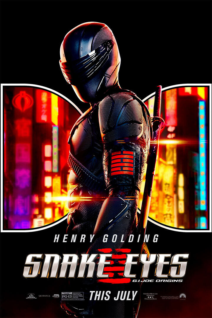 Snake Eyes Movie Gi Joe Origins Poster Wall Art Print Home Wall Decor - xonomax