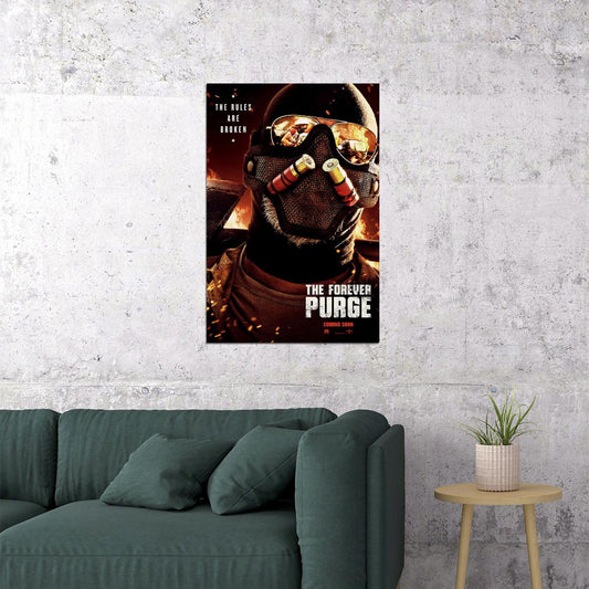 The Forever Purge 2021 Movie Poster Wall Art Print Home Wall Decor - xonomax