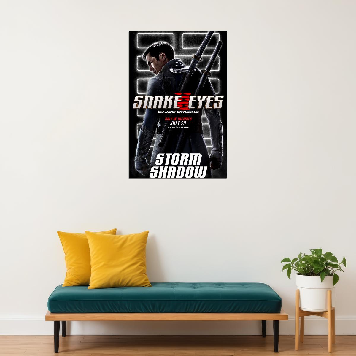 Snake Eyes Movie Gi Joe Origins Poster Wall Art Print Home Wall Decor - xonomax