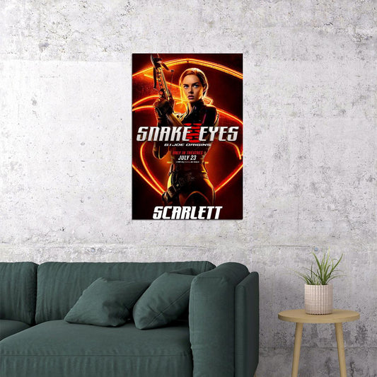 Snake Eyes Movie Gi Joe Origins Poster Wall Art Print Home Wall Decor - xonomax
