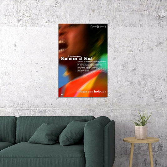 Summer Of Soul 2021 Movie Poster Wall Art Print Home Wall Decor - xonomax