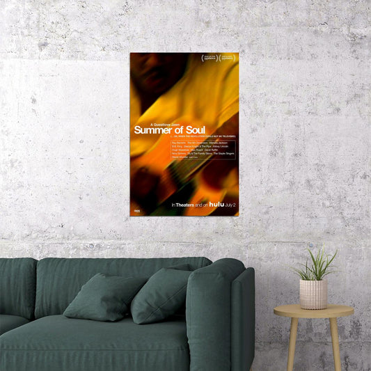 Summer Of Soul 2021 Movie Poster Wall Art Print Home Wall Decor - xonomax