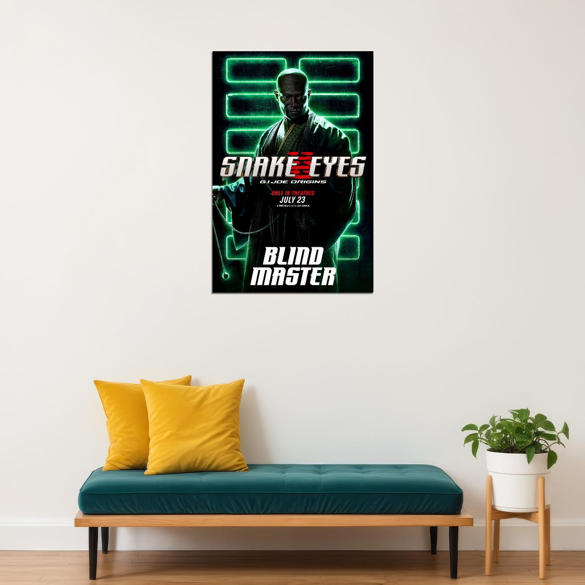 Snake Eyes 2021 Gi Joe Origins Action Poster Wall Art Print Home Wall Decor - xonomax