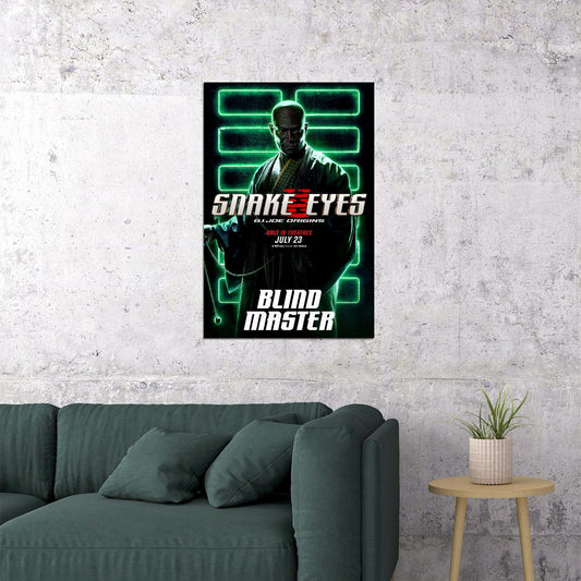 Snake Eyes 2021 Gi Joe Origins Action Poster Wall Art Print Home Wall Decor - xonomax