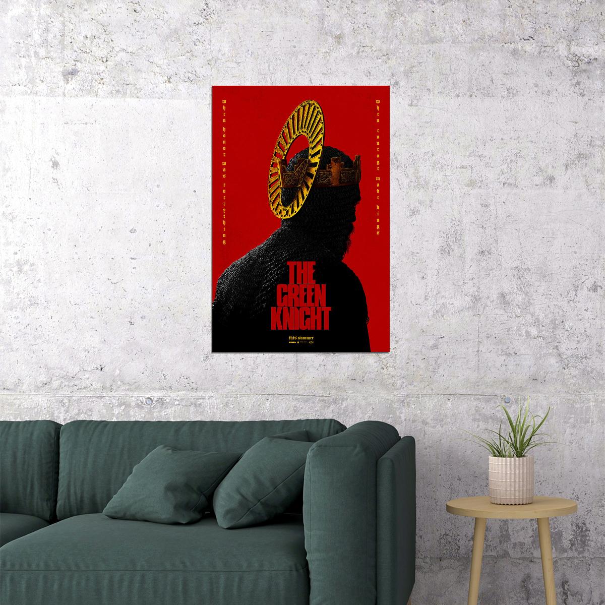 The Green Knight 2021 Movie Poster Wall Art Print Home Wall Decor - xonomax