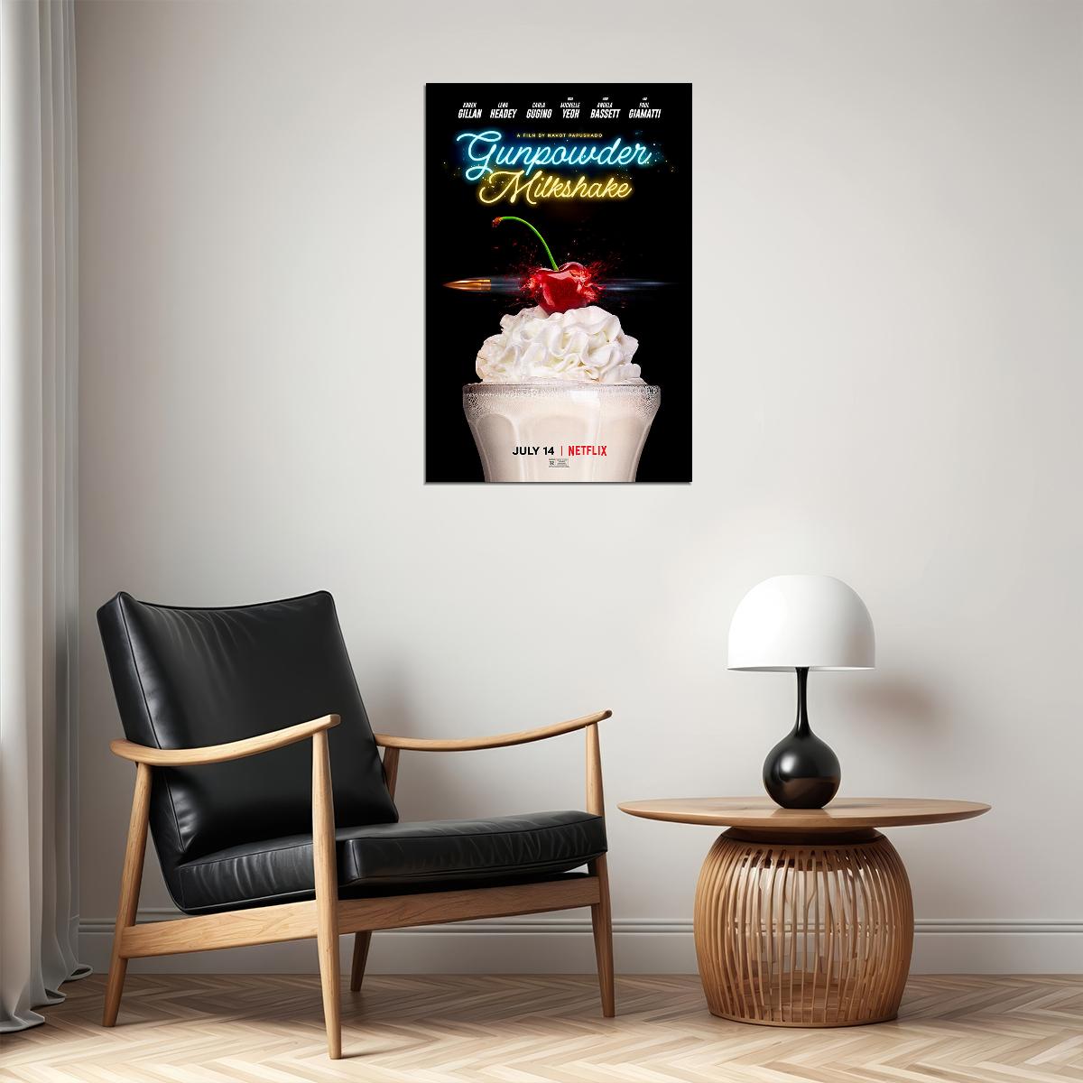 Gunpowder Milkshake 2021 Fantasy Movie Poster Wall Art Print Home Wall Decor - xonomax