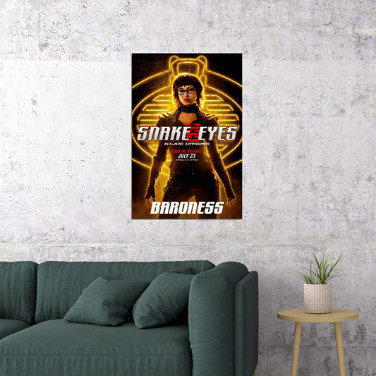 Snake Eyes 2021 Gi Joe Origins Action Poster Wall Art Print Home Wall Decor - xonomax