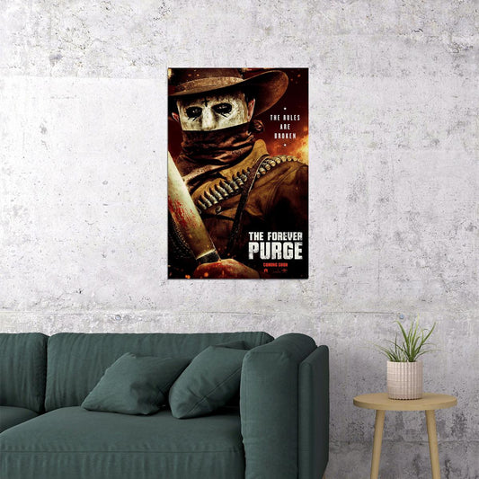 The Forever Purge 2021 Action Movie Poster Wall Art Print Home Wall Decor - xonomax
