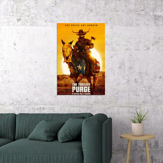 The Forever Purge Action Movie Poster Wall Art Print Home Wall Decor - xonomax
