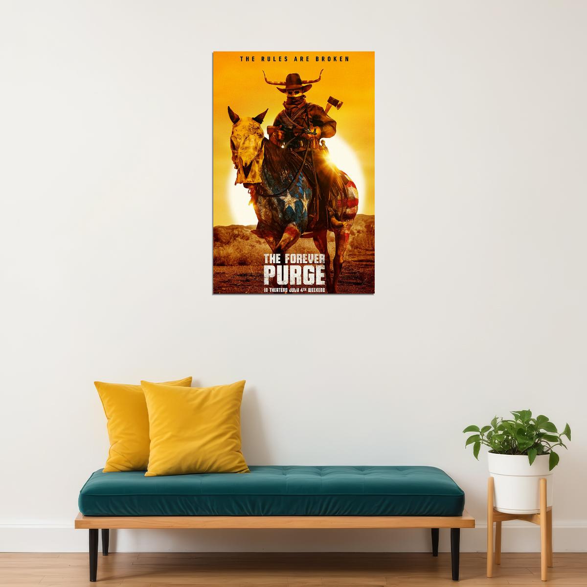 The Forever Purge Action Movie Poster Wall Art Print Home Wall Decor - xonomax