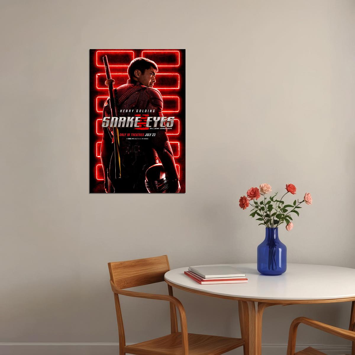 Snake Eyes Movie 2021 Gi Joe Origins Poster Wall Art Print Home Wall Decor - xonomax