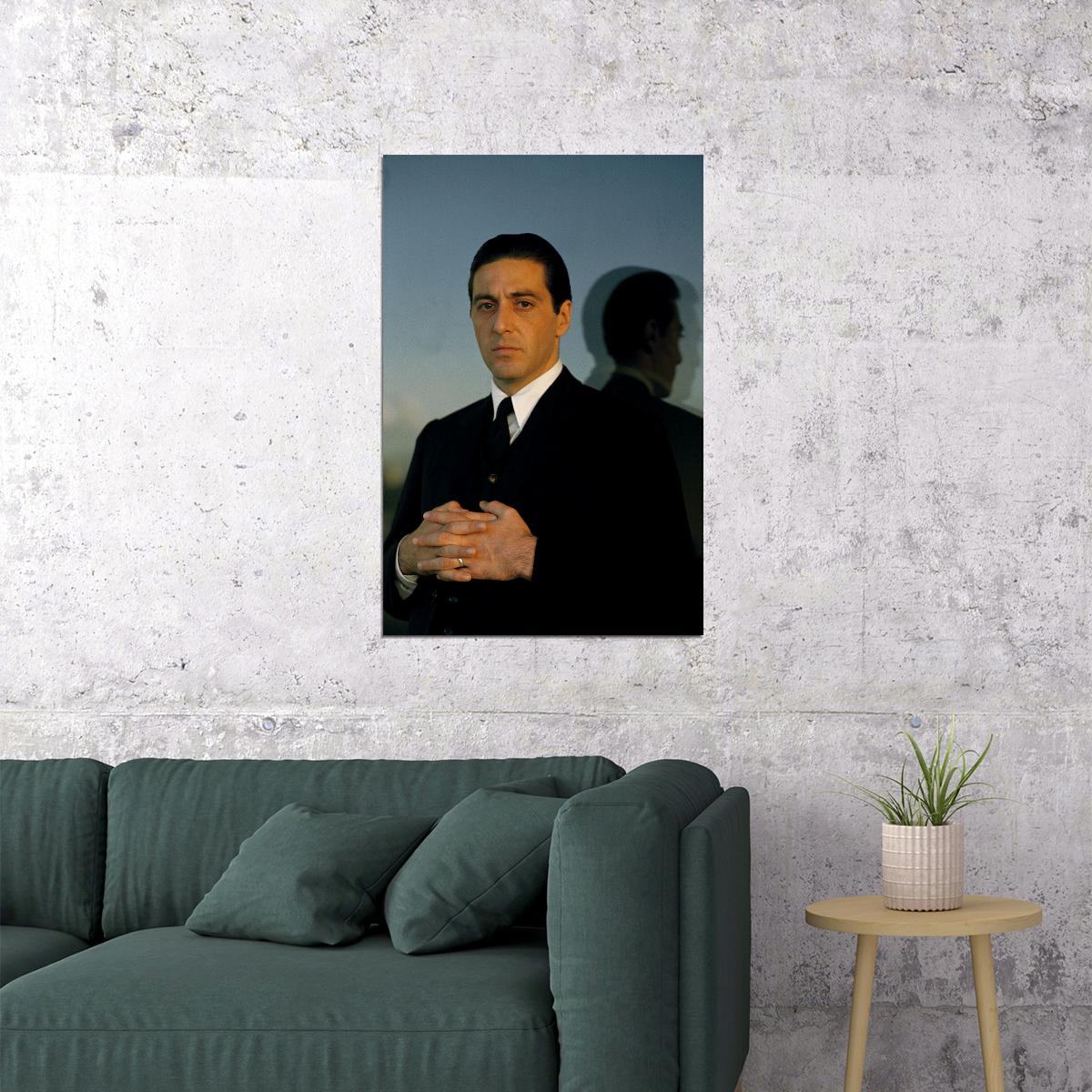 Al Pacino Portraits Godfather 2 Mafia Classic Movie Poster Wall Art Print Home Wall Decor - xonomax