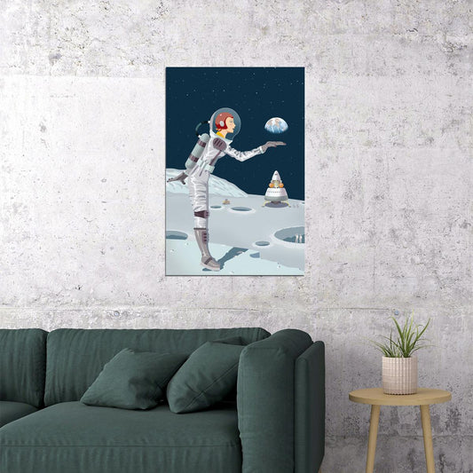 Space Travel Modern Science Collage Modern Science Poster Wall Art Print Home Wall Decor - xonomax