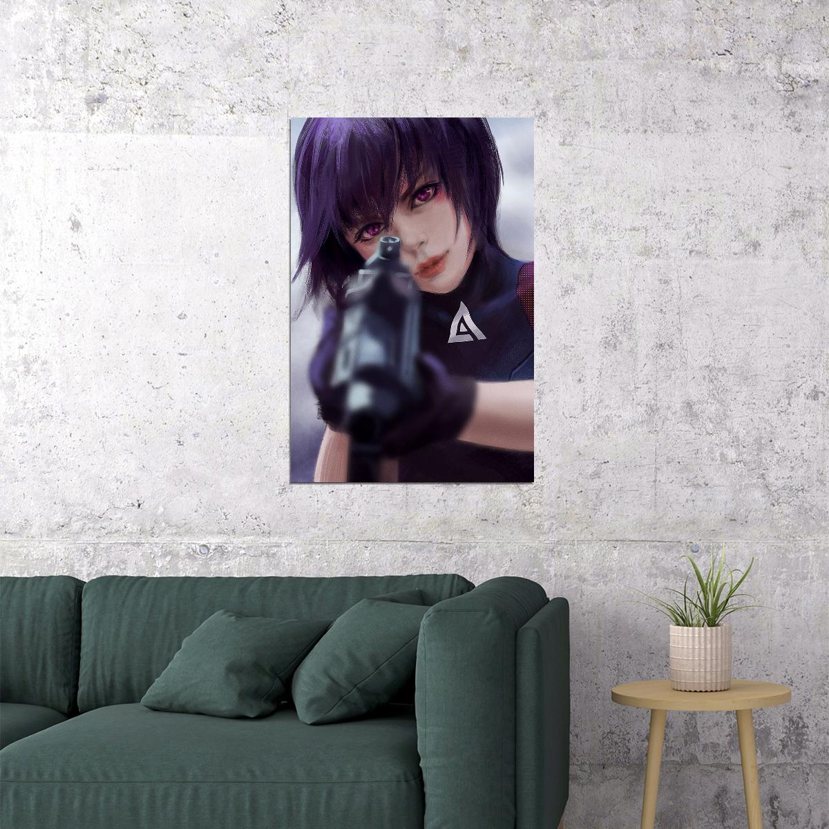 Ghost In The Shell Fight Riot Police Anime Crime Poster Wall Art Print Home Wall Decor