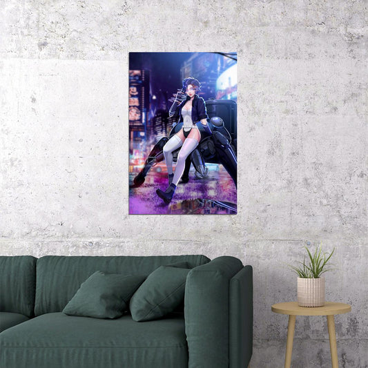 Ghost In The Shell Fight Riot Police Anime Movie Poster Wall Art Print Home Wall Decor - xonomax