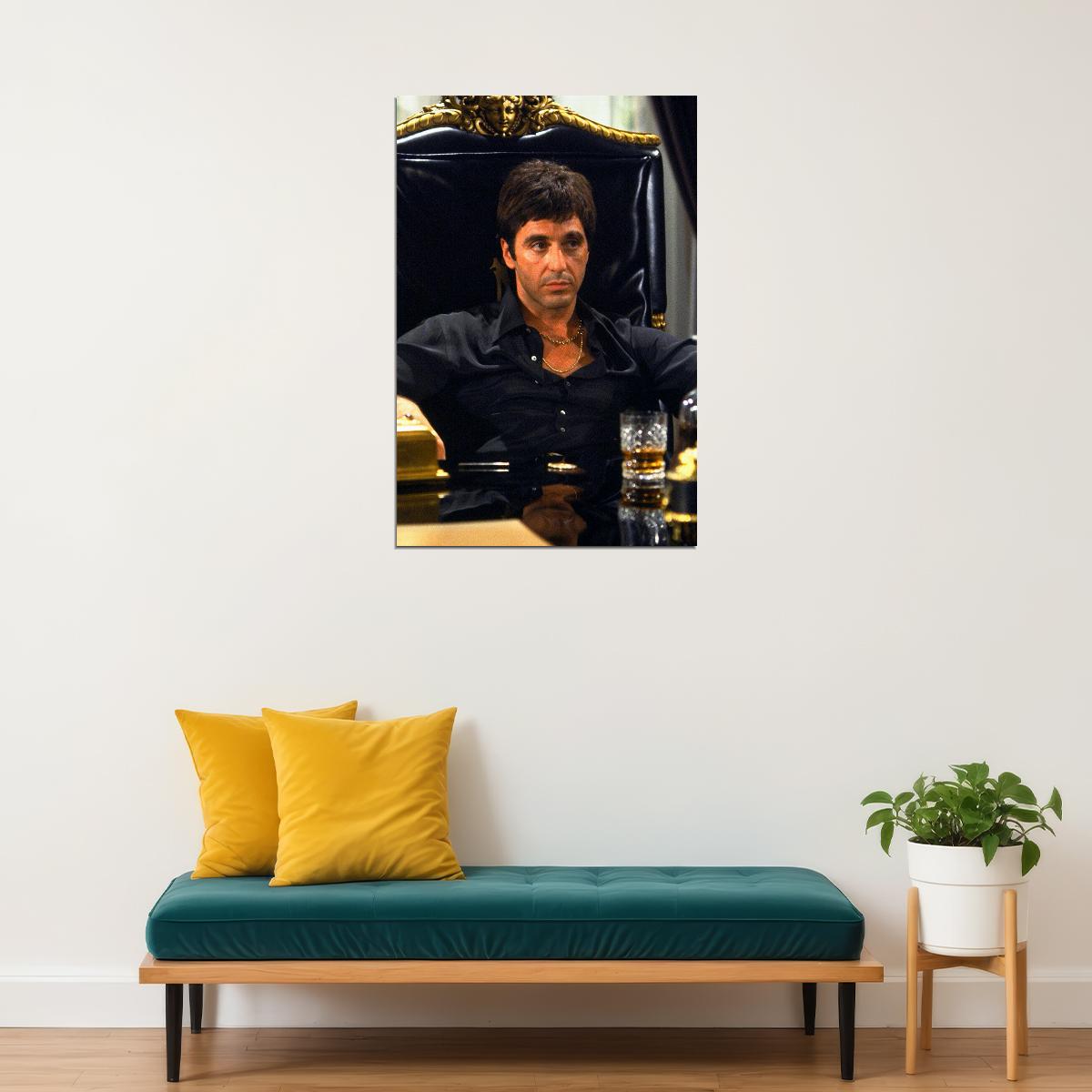 Scarface Al Pacino Tony Montana Movie Star Quotes Poster Wall Art Print Home Wall Decor - xonomax