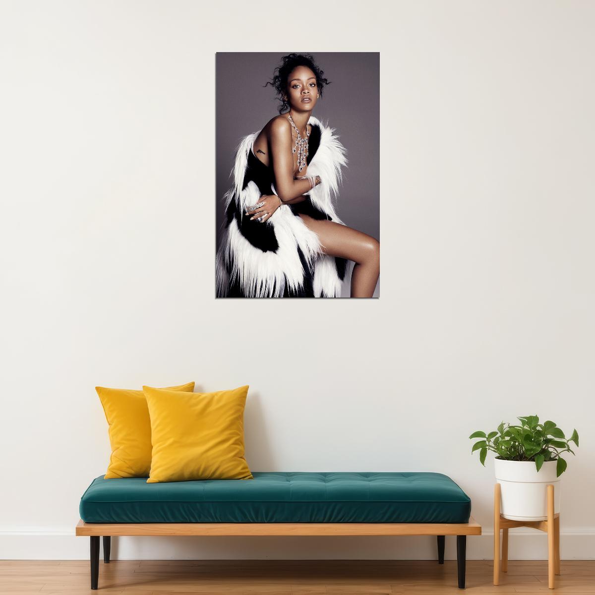 Sexy Rihanna Hip Hop Rap Music Star Rapper Poster Wall Art Print Home Wall Decor - xonomax