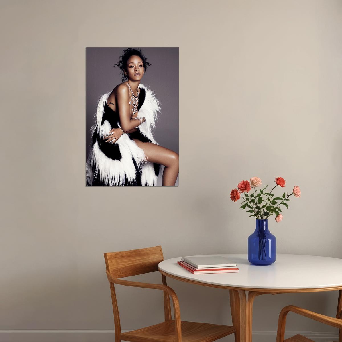 Sexy Rihanna Hip Hop Rap Music Star Rapper Poster Wall Art Print Home Wall Decor - xonomax