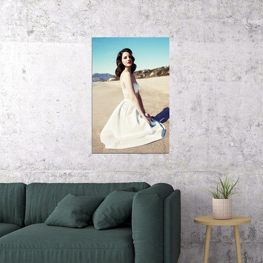 Singer Lana Del Rey Music Songwriter Singer Poster Wall Art Print Home Wall Decor - xonomax