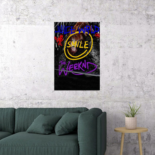 The Weeknd Great Singer 2021 Smile Poster Wall Art Print Home Wall Decor - xonomax