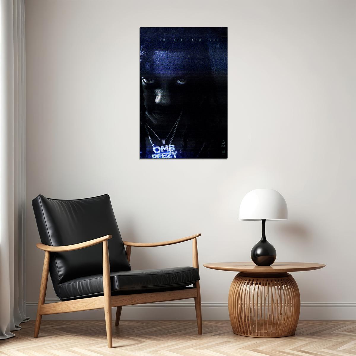 Omb Peezy Rap Singer Too Deep For Tears Poster Wall Art Print Home Wall Decor - xonomax