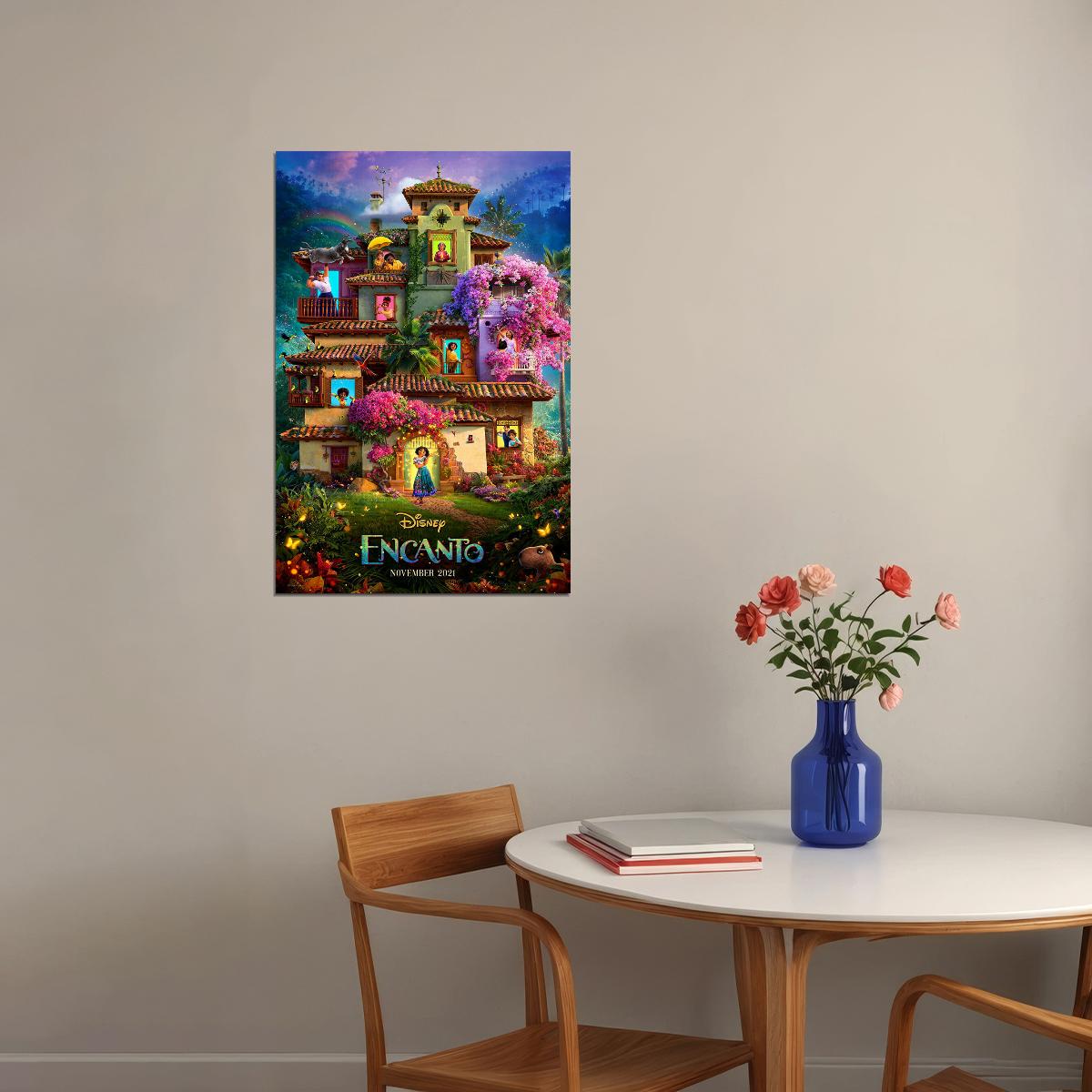 Encanto Movie Family Action Poster Wall Art Print Home Wall Decor - xonomax