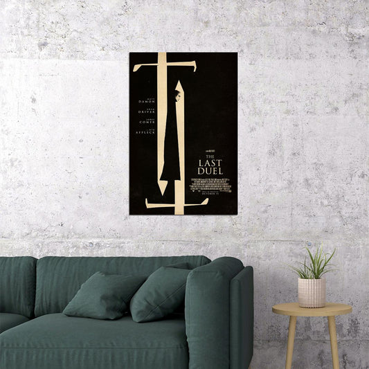 The Last Duel Movie Action Movie Poster Wall Art Print Home Wall Decor - xonomax