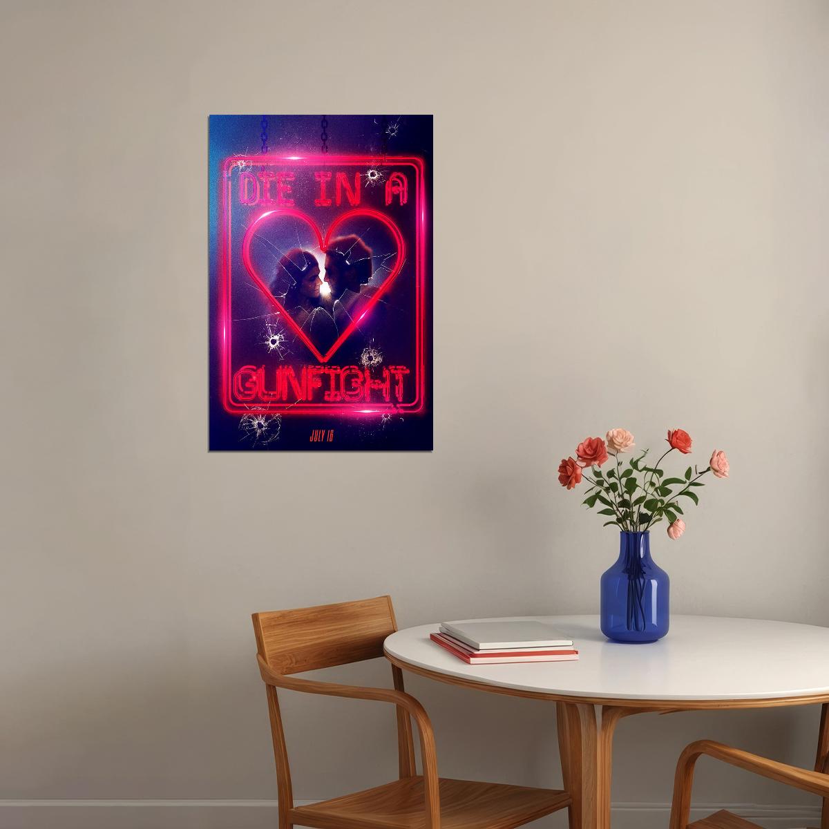 Die In A Gunfight Movie Poster Wall Art Print Home Wall Decor - xonomax