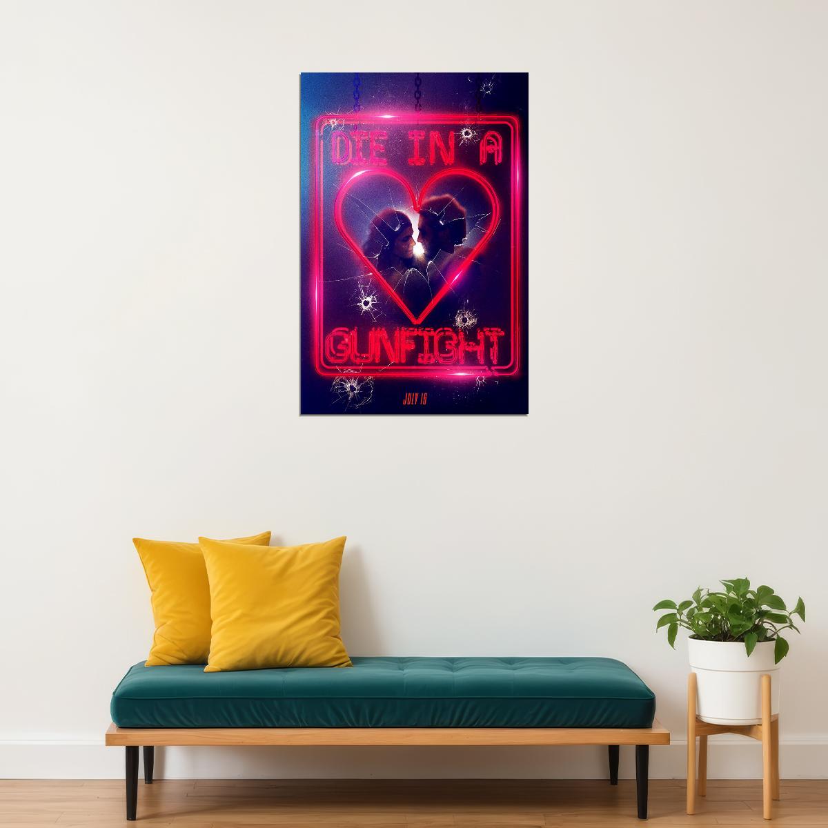 Die In A Gunfight Movie Poster Wall Art Print Home Wall Decor - xonomax
