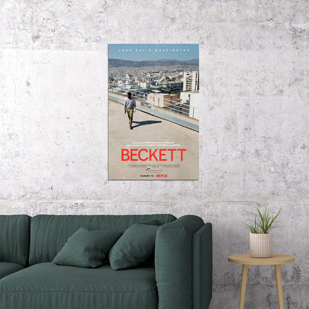 Beckett Thriller Action Movie Poster Wall Art Print Home Wall Decor - xonomax