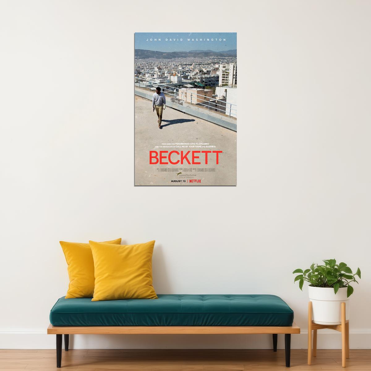 Beckett Thriller Action Movie Poster Wall Art Print Home Wall Decor - xonomax
