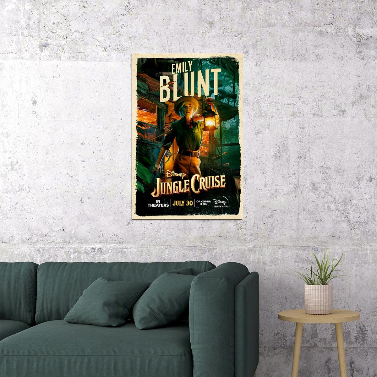 Jungle Cruise Action Fantasy Movie Poster Wall Art Print Home Wall Decor - xonomax