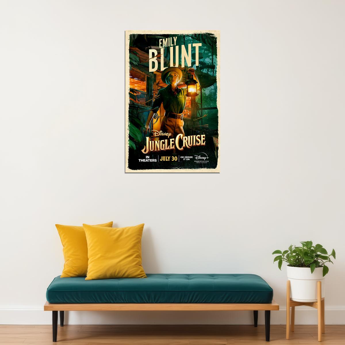 Jungle Cruise Action Fantasy Movie Poster Wall Art Print Home Wall Decor - xonomax